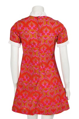 Lot 2 - A Biba 'Victorian Gothic' printed cotton mini dress, circa 1967