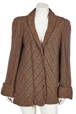 Lot 147 - A Biba brown wool swing coat, circa 1974