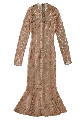 Lot 52 - A Biba logo-lace dress, circa 1970