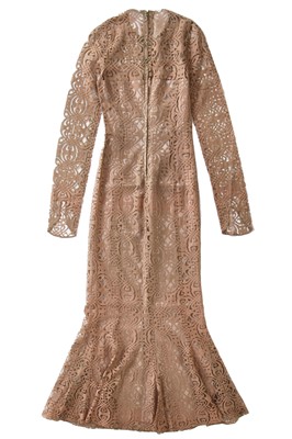 Lot 52 - A Biba logo-lace dress, circa 1970