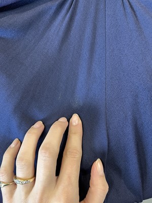 Lot 149 - A Biba navy stretch jersey dress, circa 1974