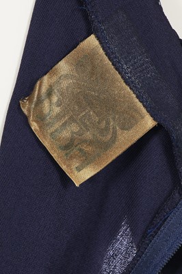 Lot 149 - A Biba navy stretch jersey dress, circa 1974