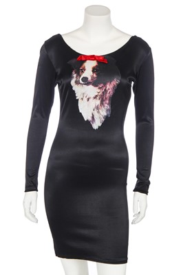 Lot 160 - A Vivienne Westwood dog print dress, 'Always on Camera' collection Autumn-Winter, 1992-93