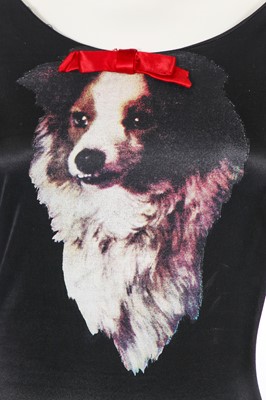 Lot 160 - A Vivienne Westwood dog print dress, 'Always on Camera' collection Autumn-Winter, 1992-93