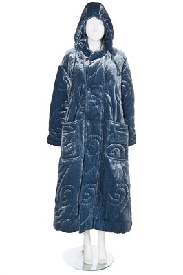 Lot 102 - A Vivienne Westwood blue velvet coat, Autumn-Winter 2020-21