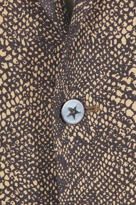 Lot 139 - A Thierry Mugler men's snakeskin-printed wool-crêpe suit, Spring-Summer 1993