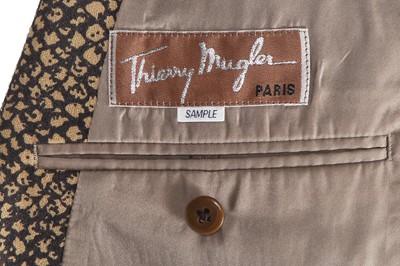 Lot 139 - A Thierry Mugler men's snakeskin-printed wool-crêpe suit, Spring-Summer 1993