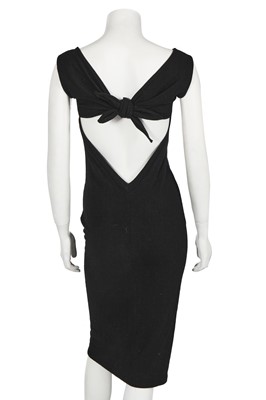 Lot 352 - A Swanky Modes black wool dress, circa 1980