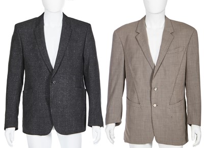 Lot 135 - A Thierry Mugler men's suit and two jackets, 1990s-circa 2010