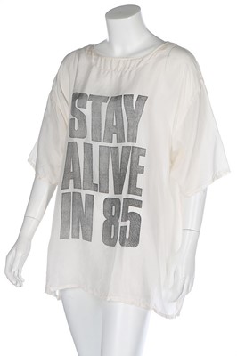 Lot 79 - A Katharine Hamnett 'Stay Alive in 85' silk...