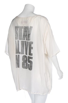 Lot 79 - A Katharine Hamnett 'Stay Alive in 85' silk...