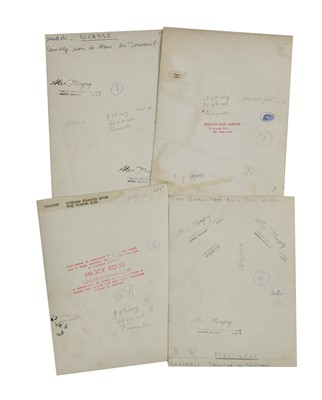 Lot 460 - Vintage press photographs of French haute couture and Ford automobiles, early to mid 1950s.