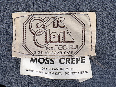 Lot 80 - An Ossie Clark for Radley slate-blue moss...