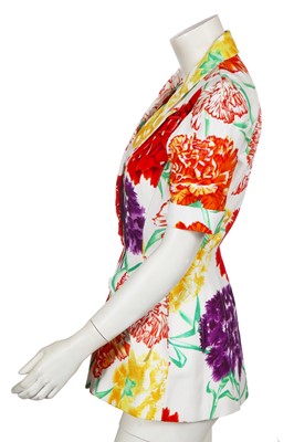 Lot 166 - A Thierry Mugler printed viscose jacket, early 1990s