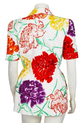 Lot 166 - A Thierry Mugler printed viscose jacket, early 1990s