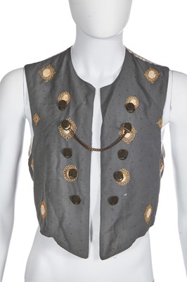 Lot 177 - A Jean Paul Gaultier men's embellished waistcoat, probably Spring-Summer 1986