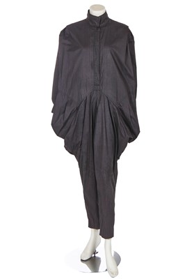 Lot 146 - An Issey Miyake grey cotton jumpsuit, late 1970s