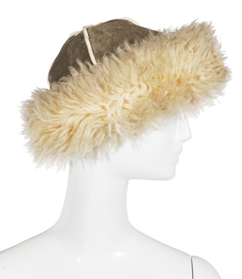 Lot 392 - An Yves Saint Laurent cream shearling 'Russian' hat, Autumn-Winter 1976-77