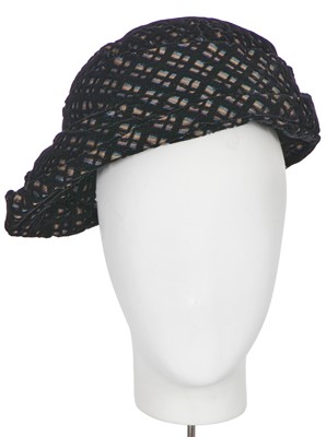 Lot 458 - A Hubert de Givenchy black velvet hat, early 1950s