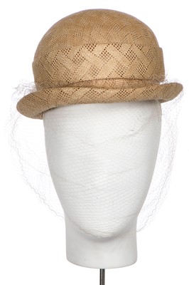 Lot 356 - A Christian Dior summer hat, 1980s