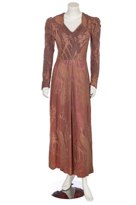 Lot 56 - A Biba nude cotton mesh dress, circa 1970