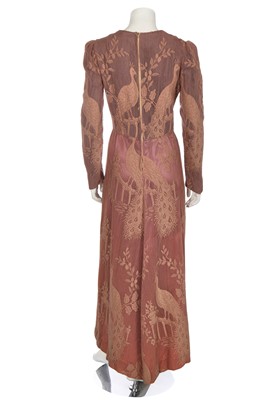 Lot 56 - A Biba nude cotton mesh dress, circa 1970