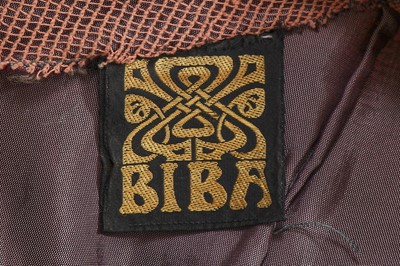 Lot 56 - A Biba nude cotton mesh dress, circa 1970