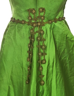 Lot 496 - A group of dressses and skirts, some incorporating earlier fabrics, 1885-1900