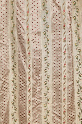 Lot 496 - A group of dressses and skirts, some incorporating earlier fabrics, 1885-1900