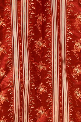 Lot 496 - A group of dressses and skirts, some incorporating earlier fabrics, 1885-1900