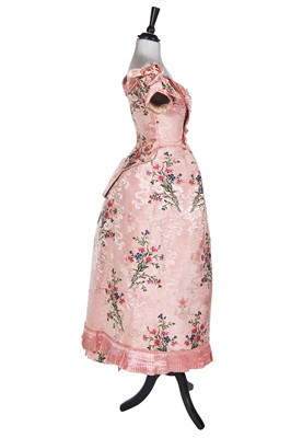 Lot 496 - A group of dressses and skirts, some incorporating earlier fabrics, 1885-1900