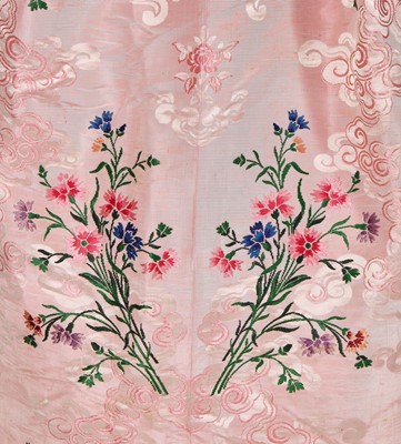 Lot 496 - A group of dressses and skirts, some incorporating earlier fabrics, 1885-1900