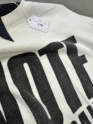 Lot 178 - A Katherine Hamnett men's white cotton jersey t-shirt, circa 1987