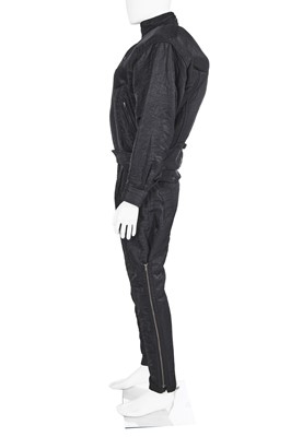 Lot 50 - A good Issey Miyake men's inflatable black nylon ensemble, Autumn-Winter 1985-86