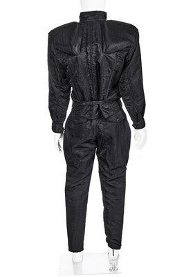 Lot 50 - A good Issey Miyake men's inflatable black nylon ensemble, Autumn-Winter 1985-86