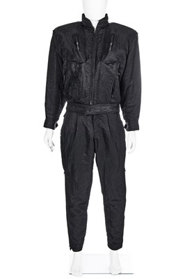 Lot 50 - A good Issey Miyake men's inflatable black nylon ensemble, Autumn-Winter 1985-86
