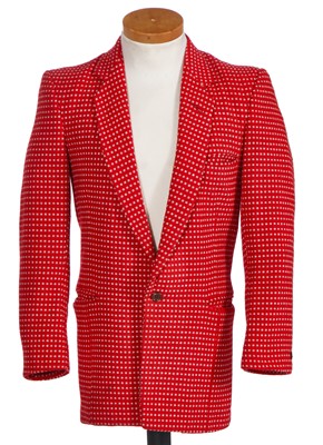 Lot 193 - A Johnson's men's red and white wool blazer, circa 1978