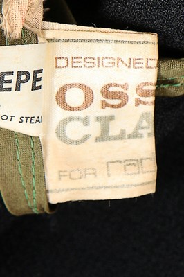 Lot 88 - An Ossie Clark for Radley black moss crepe...
