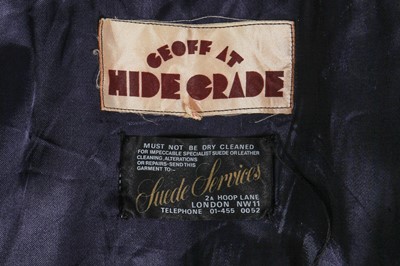 Lot 205 - A Geoff at Hide Grade blue satinised cotton jacket, 1960s