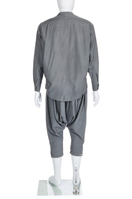 Lot 51 - A Kenzo grey silk ensemble, 1980s