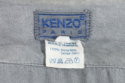 Lot 51 - A Kenzo grey silk ensemble, 1980s