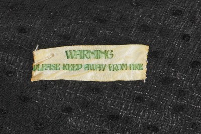 Lot 155 - A Biba black muslin dress and capelet, circa 1972