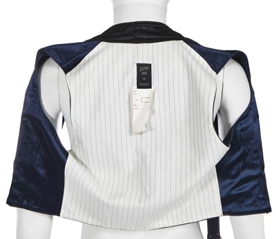 Lot 133 - A Jean Paul Gaultier men's navy wool blend waistcoat, 'Chic Rabbis/Vikings' collection, Autumn-Winter 1993-94