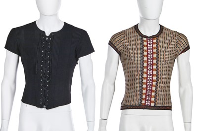 Lot 98 - A group of Jean Paul Gaultier men's tops, 1990s-2000s