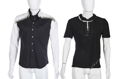 Lot 98 - A group of Jean Paul Gaultier men's tops, 1990s-2000s