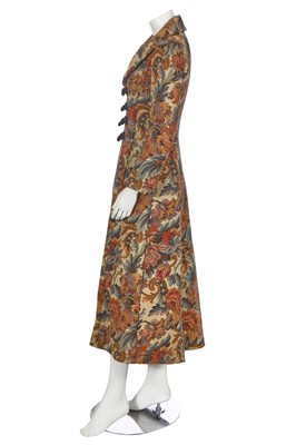 Lot 153 - A Biba 'curtain brocade' frock coat, 1969