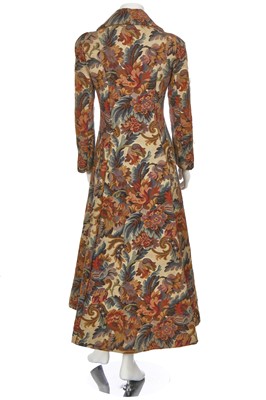 Lot 153 - A Biba 'curtain brocade' frock coat, 1969