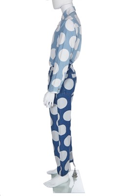 Lot 166 - A Vivienne Westwood men's printed cotton ensemble, 'Mini Crini' collection, Spring-Summer 1986