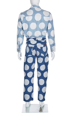 Lot 166 - A Vivienne Westwood men's printed cotton ensemble, 'Mini Crini' collection, Spring-Summer 1986