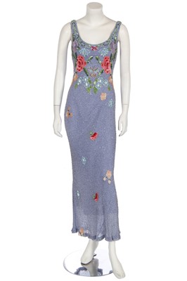 Lot 69 - A Jenny Packham beaded and embellished evening gown, circa 2000